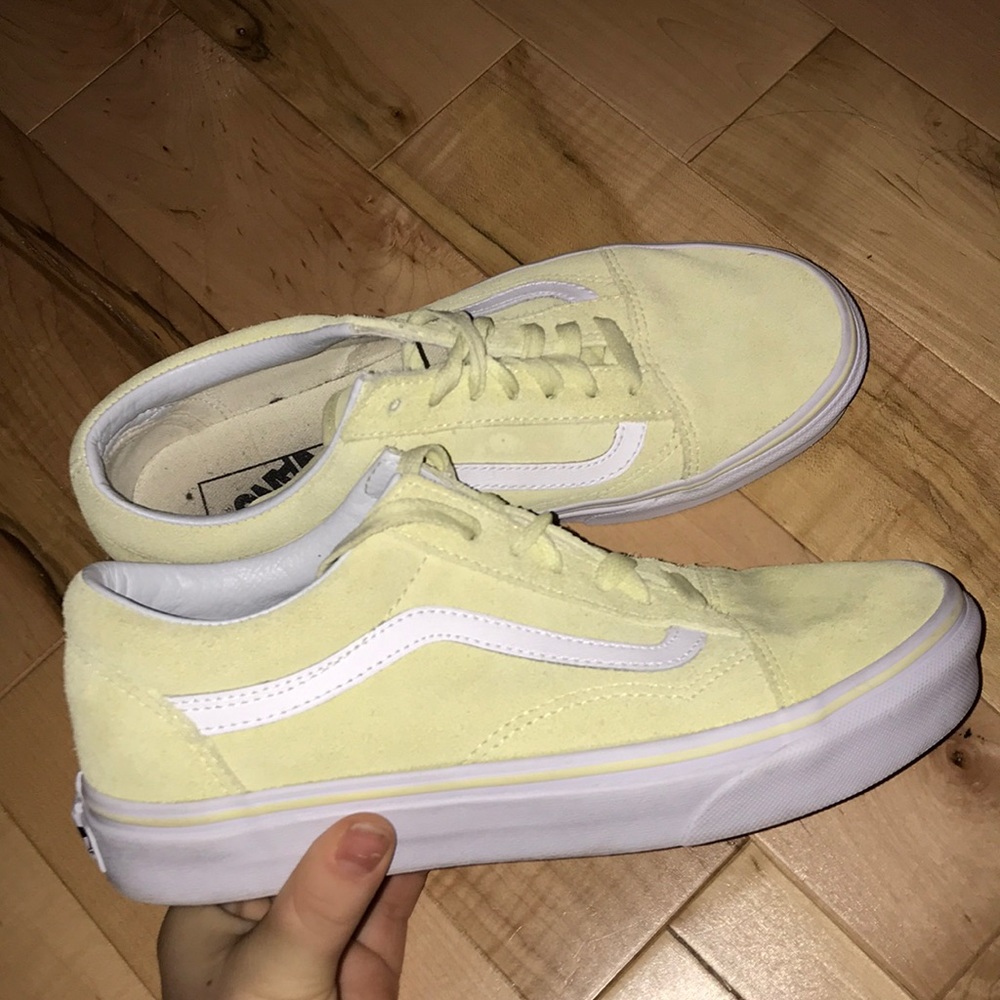 Pale Yellow old Skool Vans